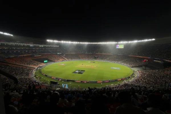 cricket stadium match action